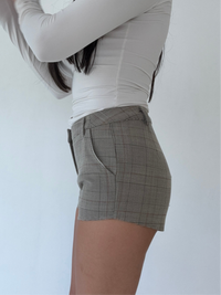 Sophie Plaid Micro Short