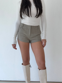 Sophie Plaid Micro Short