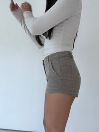 Sophie Plaid Micro Short
