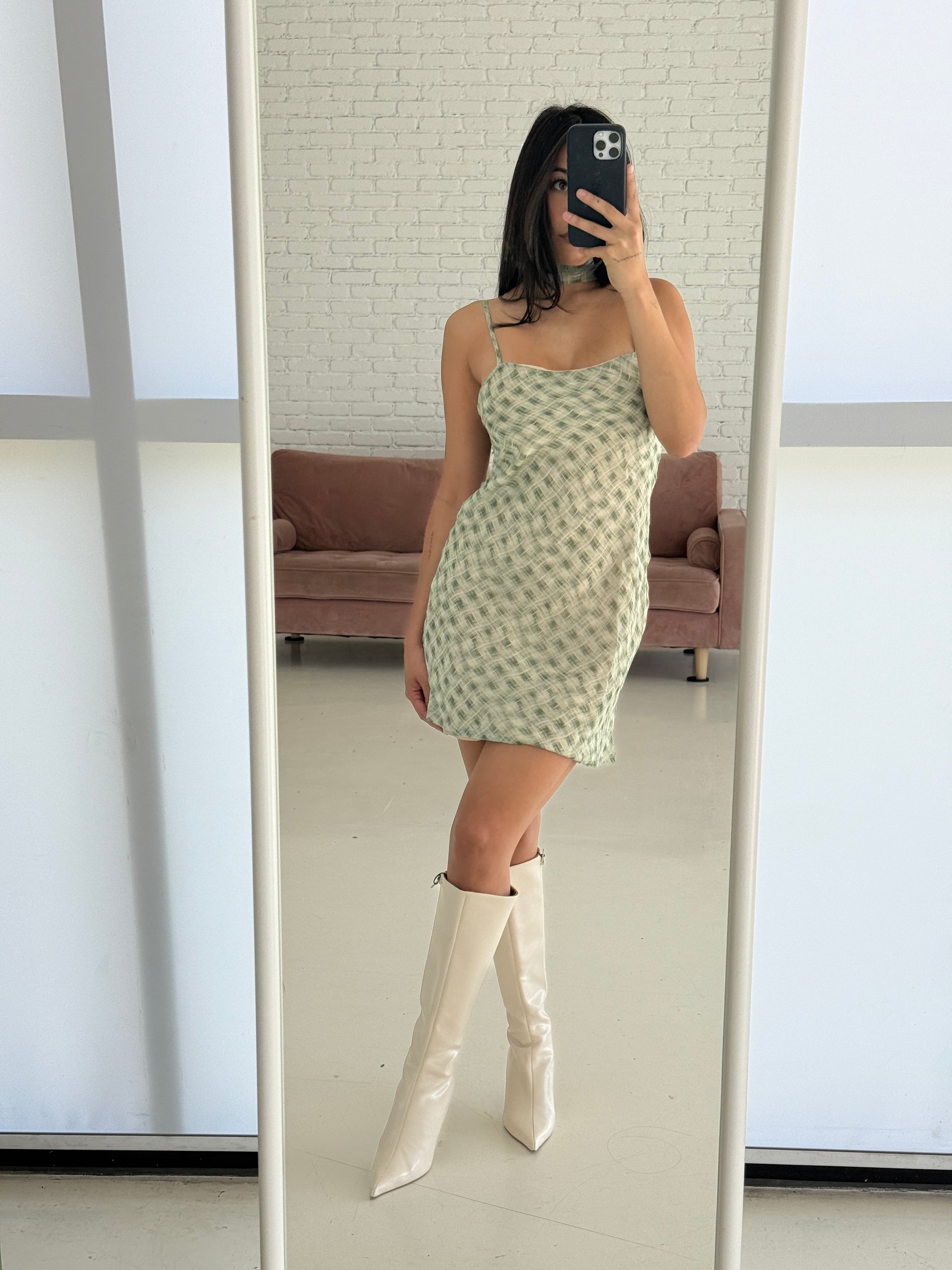 Emilie Plaid Dress