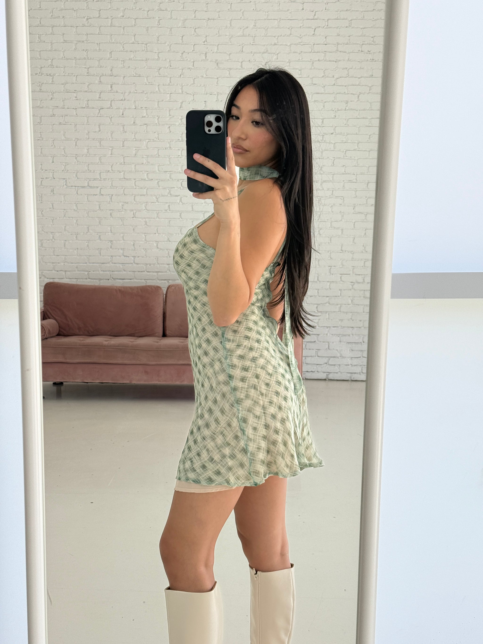 Emilie Plaid Dress